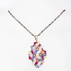 Pendant 65cm - Terence Rhombus S-Bronze Chain - Pendant 65cm - Laiton bronze